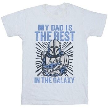 Disney Camiseta Mandalorian Best Dad para hombre