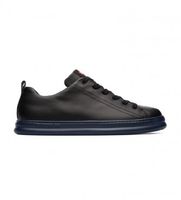 camper para hombre k100226-017 zapatillas de piel runner negro 45 plano cordones casual
