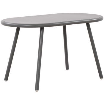 Mesa De Centro Velva Plástico Gris Oscuro 45x80x45 Cm Clp