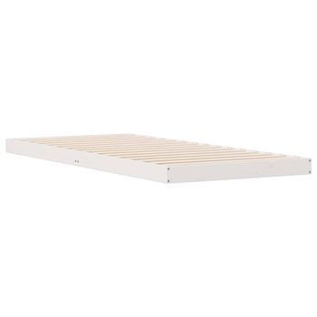 Estructura De Cama 80 X 210 Cm Madera Maciza De Pino