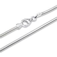 cadena de plata 925 cadena serpiente plata 24mm