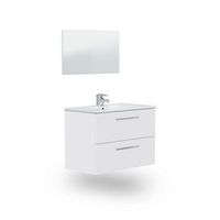 pack de bano con lavabo ceramico feel s blanco brillo 80 x 57 x 45 cm