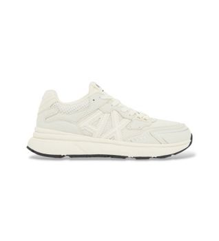 A|X Armani Exchange para hombre. XM002635AF19388M0107 Zapatillas everest blanco (43), Tela, Plano, Cordones, Deportivo