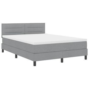 Cama Tapizada 203x143x88 Cm  - Gris