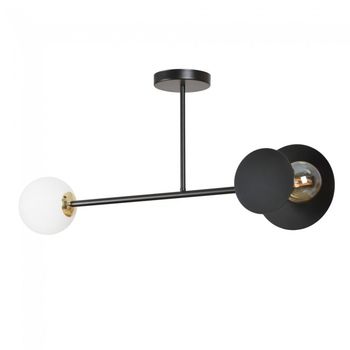 Plafón de techo meltis negro (2 luces)