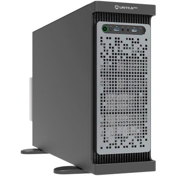 UNYKAch WS-SR630 Caja Rack Dual Form Workstation & IDC Rack Negra/Plata
