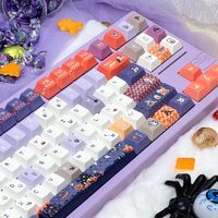 nuevas teclas pbt de 120 teclas juego de teclas pbt con perfil cherry sublimacion de tinta en 5 lados antideslumbrantes compatibles con teclados 61-108