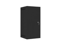 armario lanberg mural rack 10 12u280x310 flat pack negro puerta metal