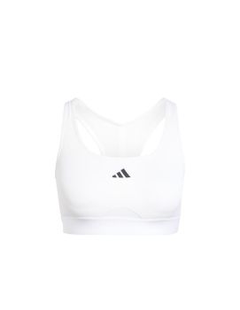 Sujetador Deportivo de Fitness adidas Powerreact Training Mujer Blanco