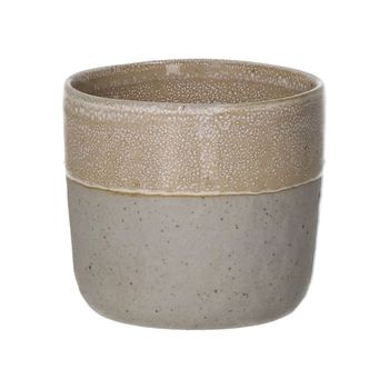 Vaso de gres blanco h6.5