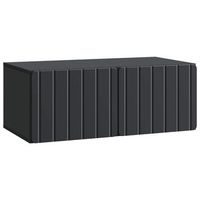 mueble de tv de pared 785 x 41 x 30 cm negro vidaxl