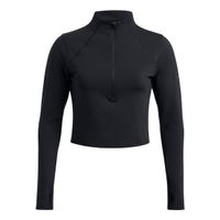 under armour launch elite half zip camiseta de running mujeres-negro