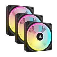 corsair icue link qx120 rgb 3x kit de expansion de ventilador pwm 120mm