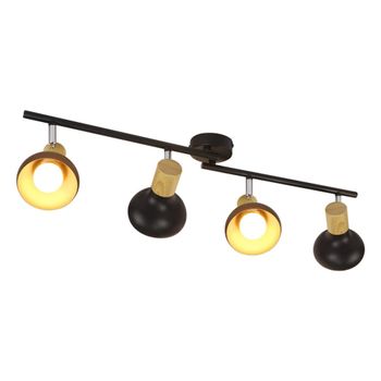 Noble - foco de techo de metal, color negro, 70 cm, e14, máx. 25 w