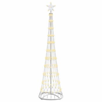 Árbol De Navidad Led Con 230 Led Cálido 51 X 51 X 190 Cm Metal Vidaxl