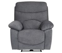 sillon relax electrico esprit color gris oscuro - conforama