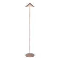 lampara de pie led recargable zafferano pina xxl - 6 w ip65 regulador tactil cabezal magnetico diseno moderno para interior y exterior - bronce