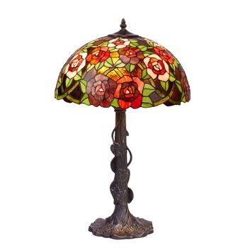 Sobremesa Tiffany Base Con Hojas Serie New York D-45cm
