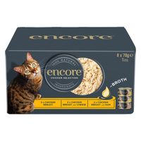 encore en latas 16 x 70 g comida humeda para gatos - pack mixto seleccion de pollo