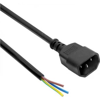 Cable de alimentación Akyga AK-OT-08C IEC C14 1 metro 3×1 mm²