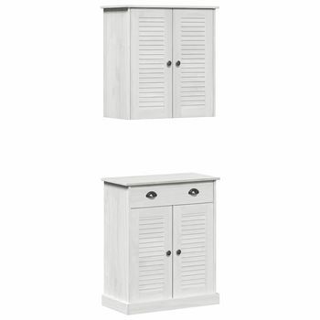 Juego De Muebles De Baño | Armario De Baño Vigo 2 Piezas Y Antiguo 67,5 X 34 X 80 Cm