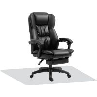 vinsetto conjunto de 1 silla de masaje y 1 alfombra protectora de suelo