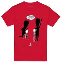 beavis  butthead camiseta rock out skeletons para hombre