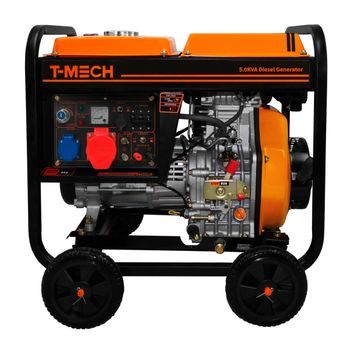 Generador De Corriente Diésel Ats Arranque Eléctrico Trifásico 5kva 10cv