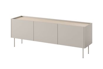 Mueble tv 3 puertas con pie metálico 170x60 cm