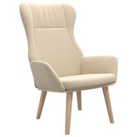 sillon de salon  silla  sillon de relax de tela color crema cfw475846