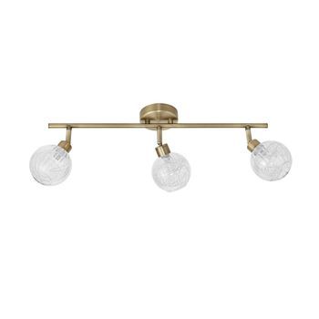Plafón Alargado 3 Luces Con Diseño Moderno Y Versátil