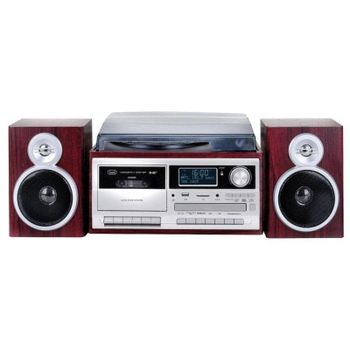 Tocadiscos Trevi TT 1072 DAB 3 velocidades Radio DAB+ CD y cassette