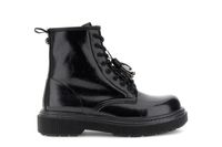 botines con cordones brillantes efecto arrugado con borlas black 37
