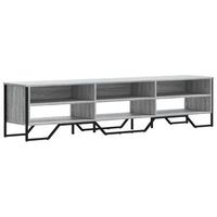 mueble de tv madera de ingenieria gris sonoma 180x34x41 cm vidaxl