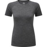 dhb womens merino short sleeve base layer m150 grey marl