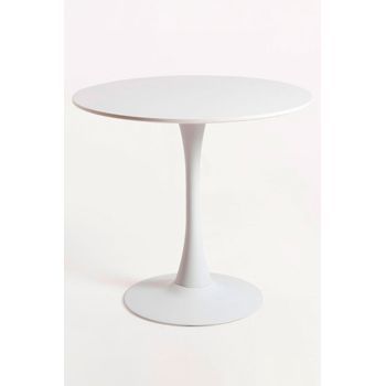 Mesa Kolio 90 Cm De Madera 74*90*90 Cm - Blanco