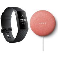 fitbit charge 3  google coral nest mini 2nd gen - black  graphite universal coral
