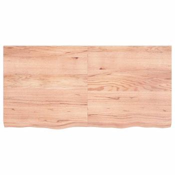 Tablero Mesa | Tablero Escritorio Madera Roble Tratada Marrón Claro 120x60x(2-6) Cm