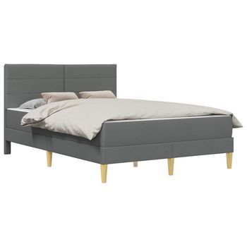 Estructura De Cama 160 X 200 Cm Gris Oscuro Vidaxl