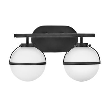 Aplique para baños hollis opal (2 luces)