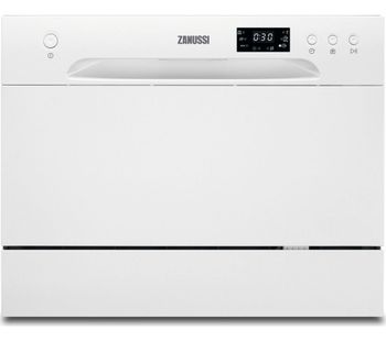 ZANUSSI ZDM17301WA Compact Dishwasher - White, White