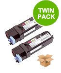 compatible multipack dell 2355dn printer toner cartridges 2 pack -593-10330