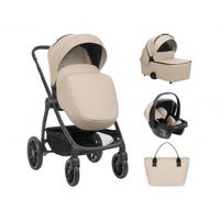 carrito de bebe 3en1 con capazo modena beige
