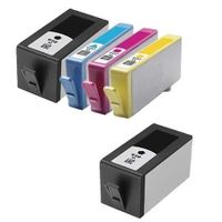 compatible multipack hp officejet 6500a plus e-all-in-one printer ink cartridges 5 pack -cd975ae
