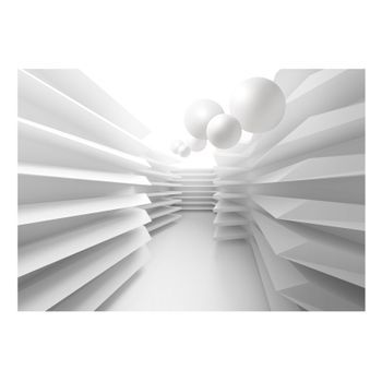 Papel Pintado 3d - White Maze (150x105 Cm)