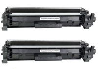 toner compatible hp cf217a 17a para hp laserjet pro mfp m130 nw - pack 2