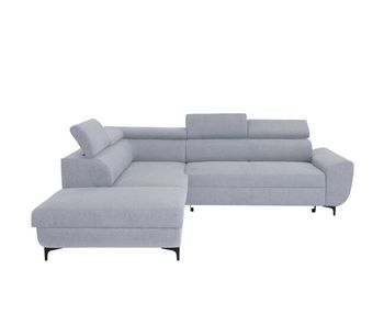 Rinconera con cama wesley izquierda 4 plazas gris