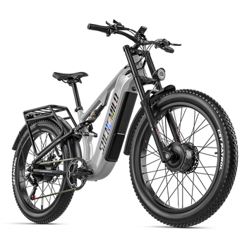 Bicicleta eléctrica ,Shengmilo S600 Pro, con dos motores, bicicleta eléctrica de montaña para hombre, batería de 48V25Ah,bicicletas eléctricas ,26 pulgadas Fat bike ,Urbana bici electrica