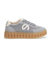 no name para mujer tnpscv0 zapatillas de piel play side gris 36 3 a 5cm cordones casual
