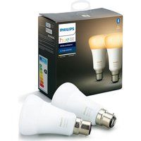 philips hue white ambience bluetooth led bulb - twin pack b22 white
